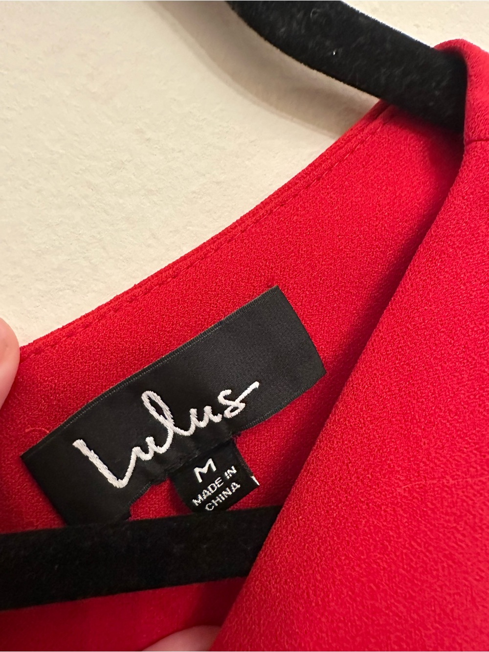 NWT Lulus Red Criss Cross Back Fit & Flare Skater Keyhole Dress M Holiday Formal - Picture 2 of 5